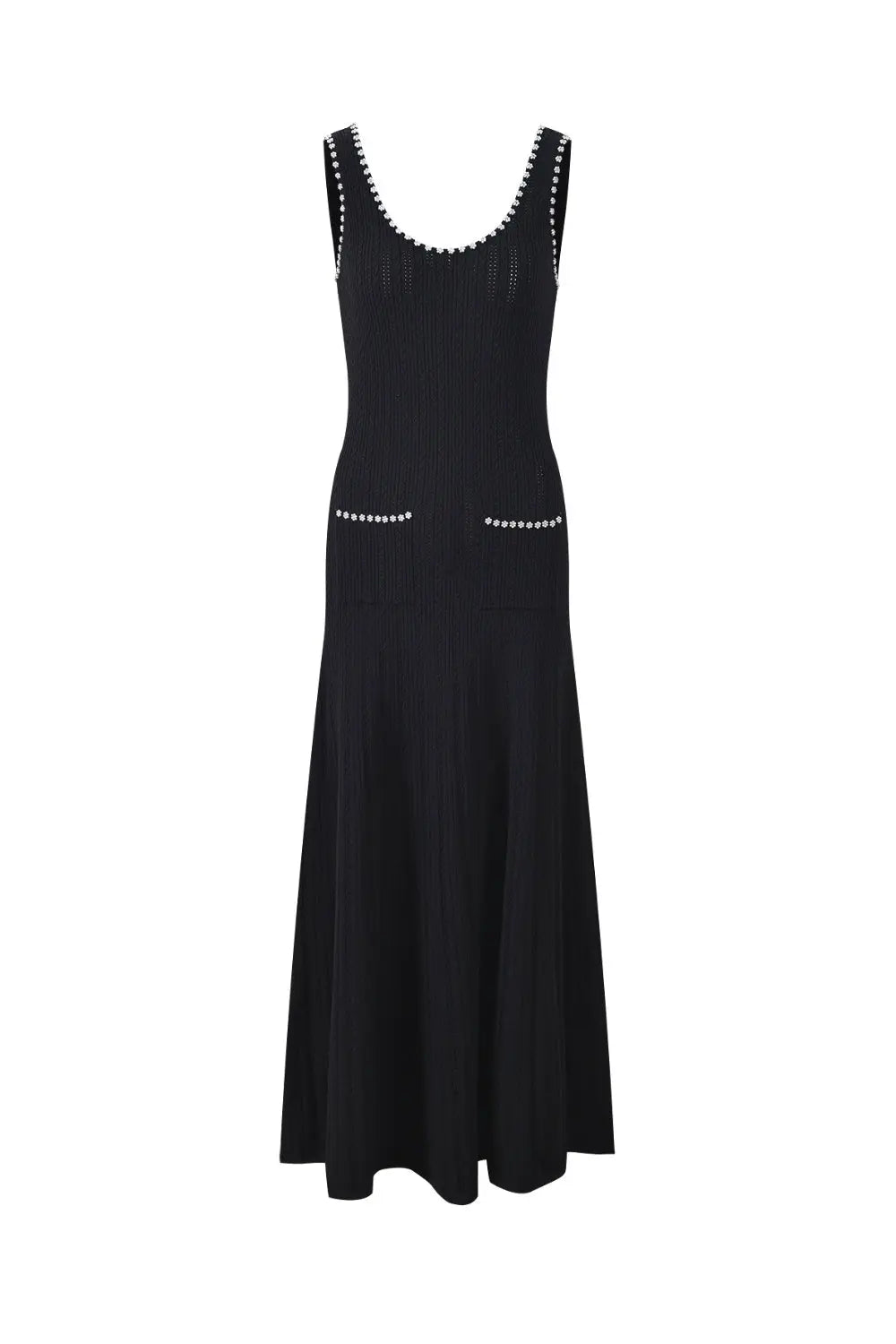 roberta Beaded Maxi Dress in black Avalabel