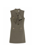 Rachel Green Bow Twill Mini Dress Avalabel