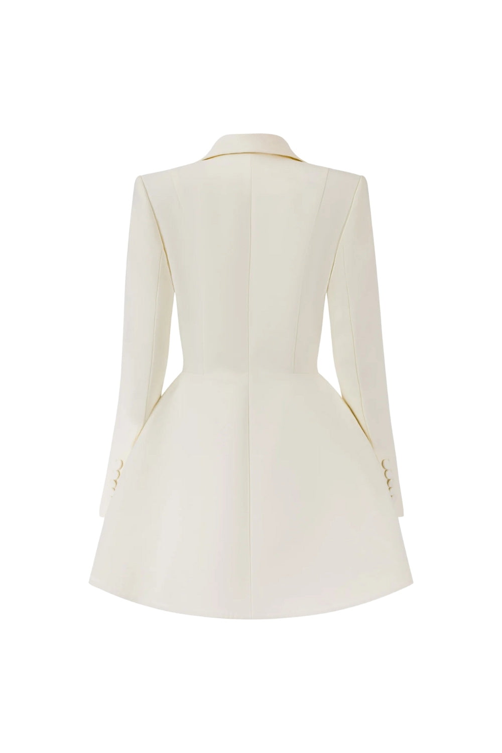 Darlene A-Line Blazer Mini Dress in Beige Avalabel