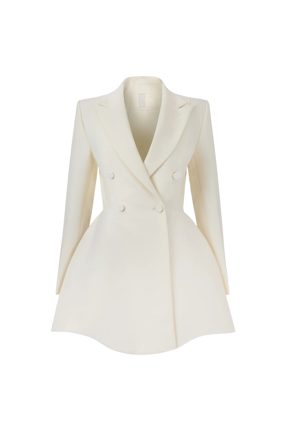 Darlene A-Line Blazer Mini Dress in Beige Avalabel