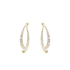 Mathilde Embellished Curve-Edge Earrings Avalabel