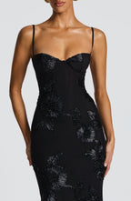Nefertiti Maxi Dress - Black Avalabel