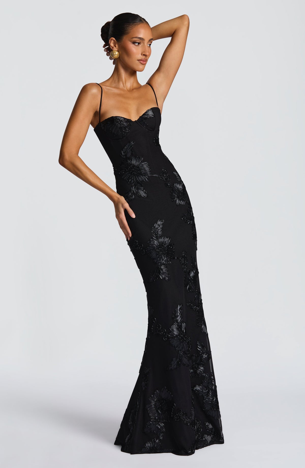 Nefertiti Maxi Dress - Black Avalabel