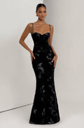Nefertiti Maxi Dress - Black Avalabel