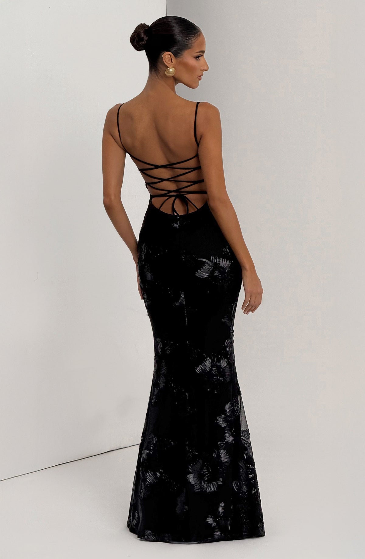 Nefertiti Maxi Dress - Black Avalabel