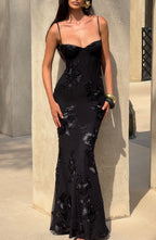 Nefertiti Maxi Dress - Black Avalabel