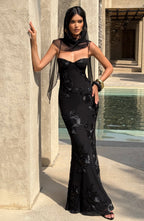 Nefertiti Maxi Dress - Black Avalabel