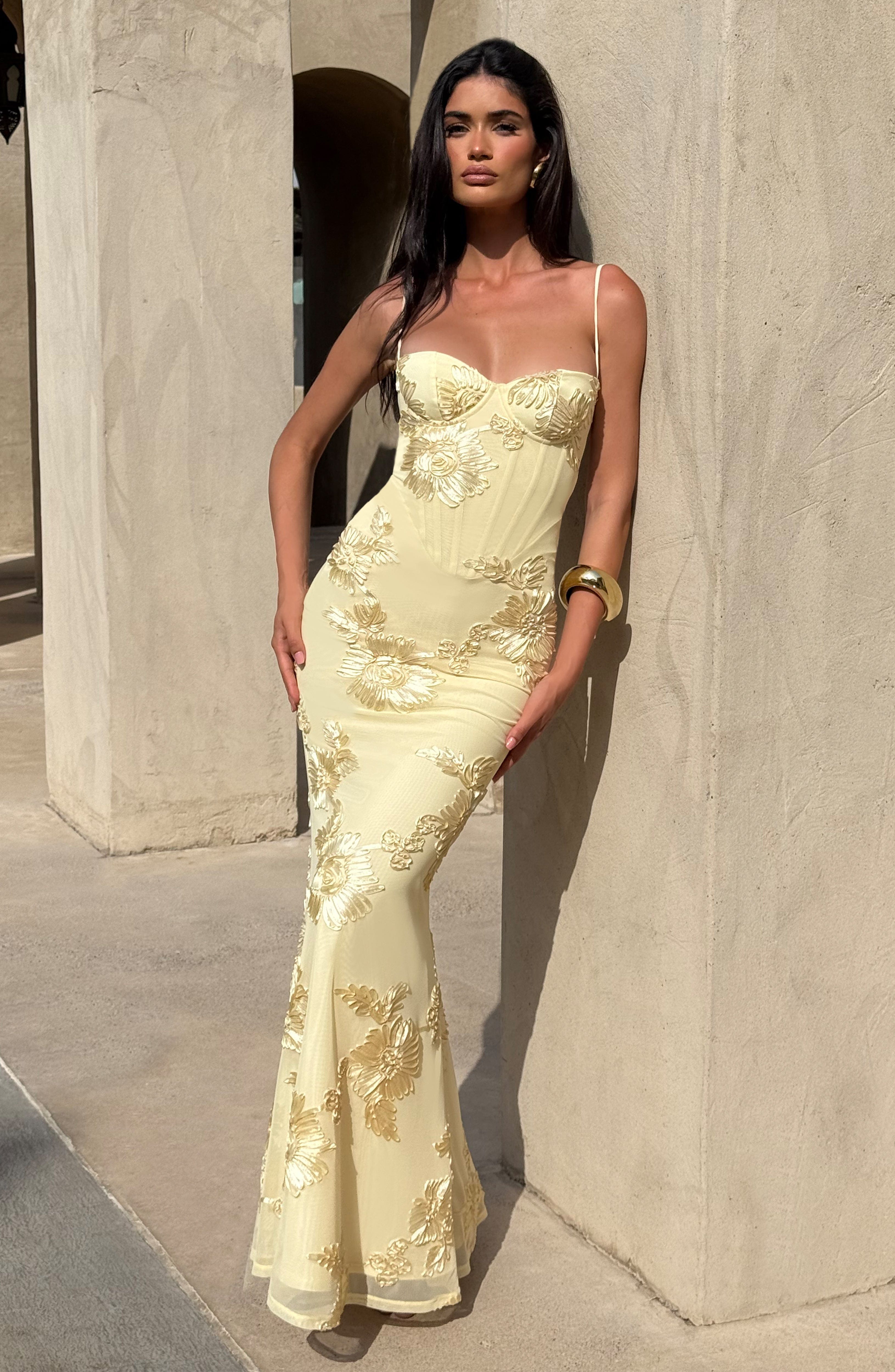 Nefertiti Maxi Dress - Lemon Avalabel