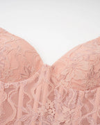 Tiffany Lace Corset Tulle Maxi Dress – Blush Avalabel