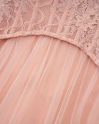 Tiffany Lace Corset Tulle Maxi Dress – Blush Avalabel