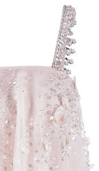 Zola Pink Flower Embroidered Loose doll Party Dress Avalabel