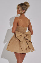 jacqueline Mini Dress - Gold Sparkle Avalabel