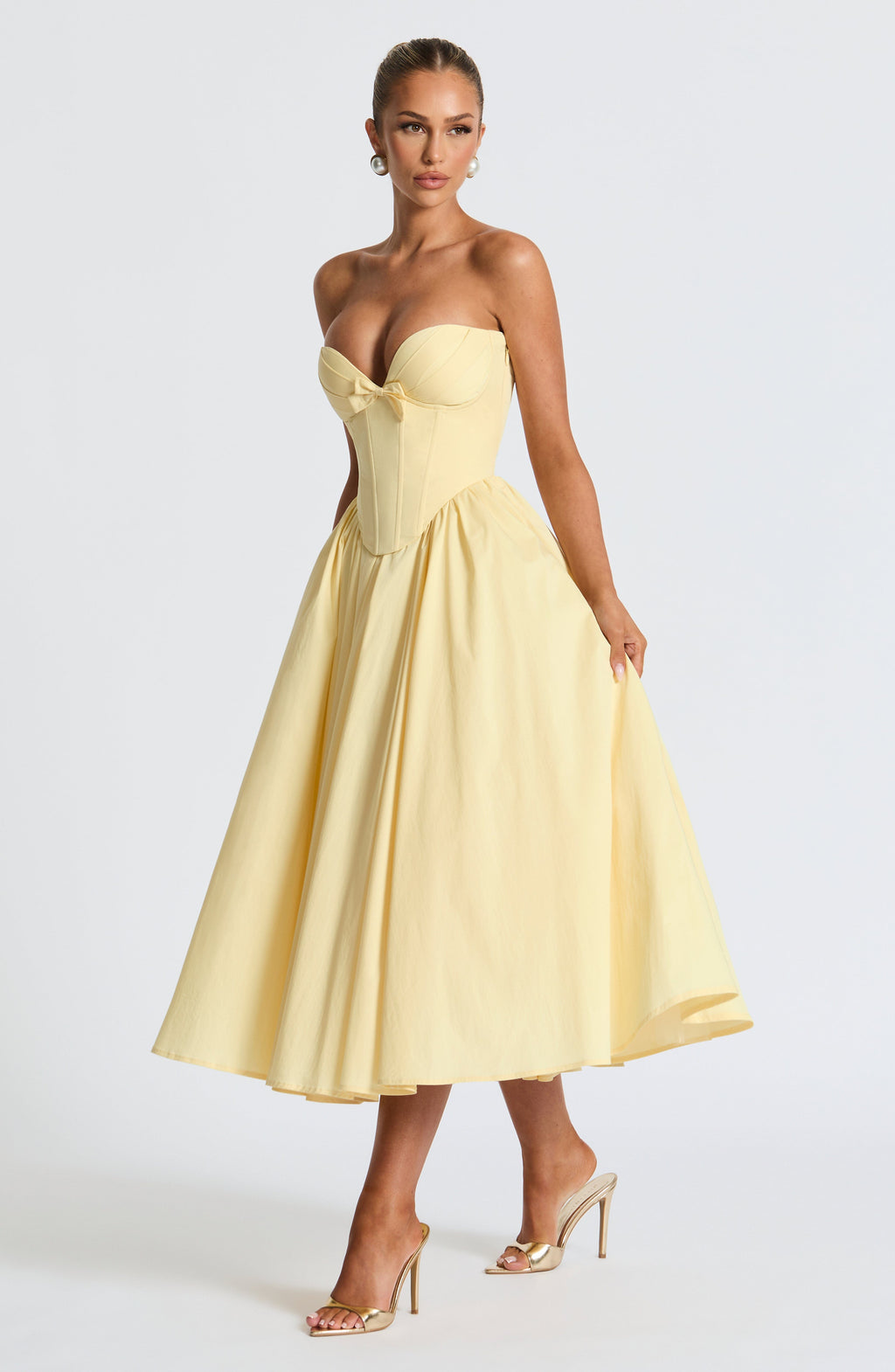 Prim Midi Dress - Lemon Avalabel