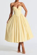 Prim Midi Dress - Lemon Avalabel