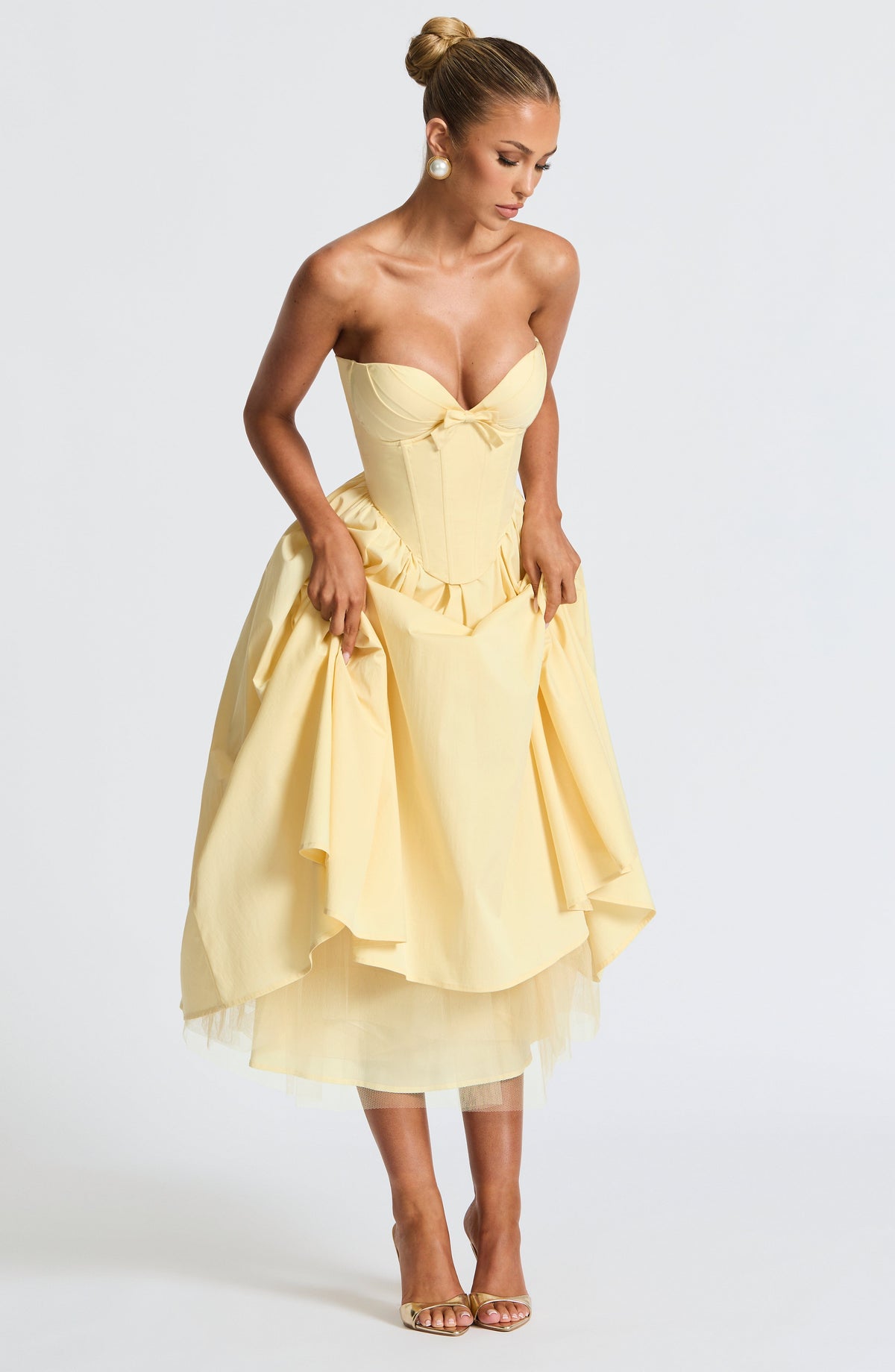 Prim Midi Dress - Lemon Avalabel