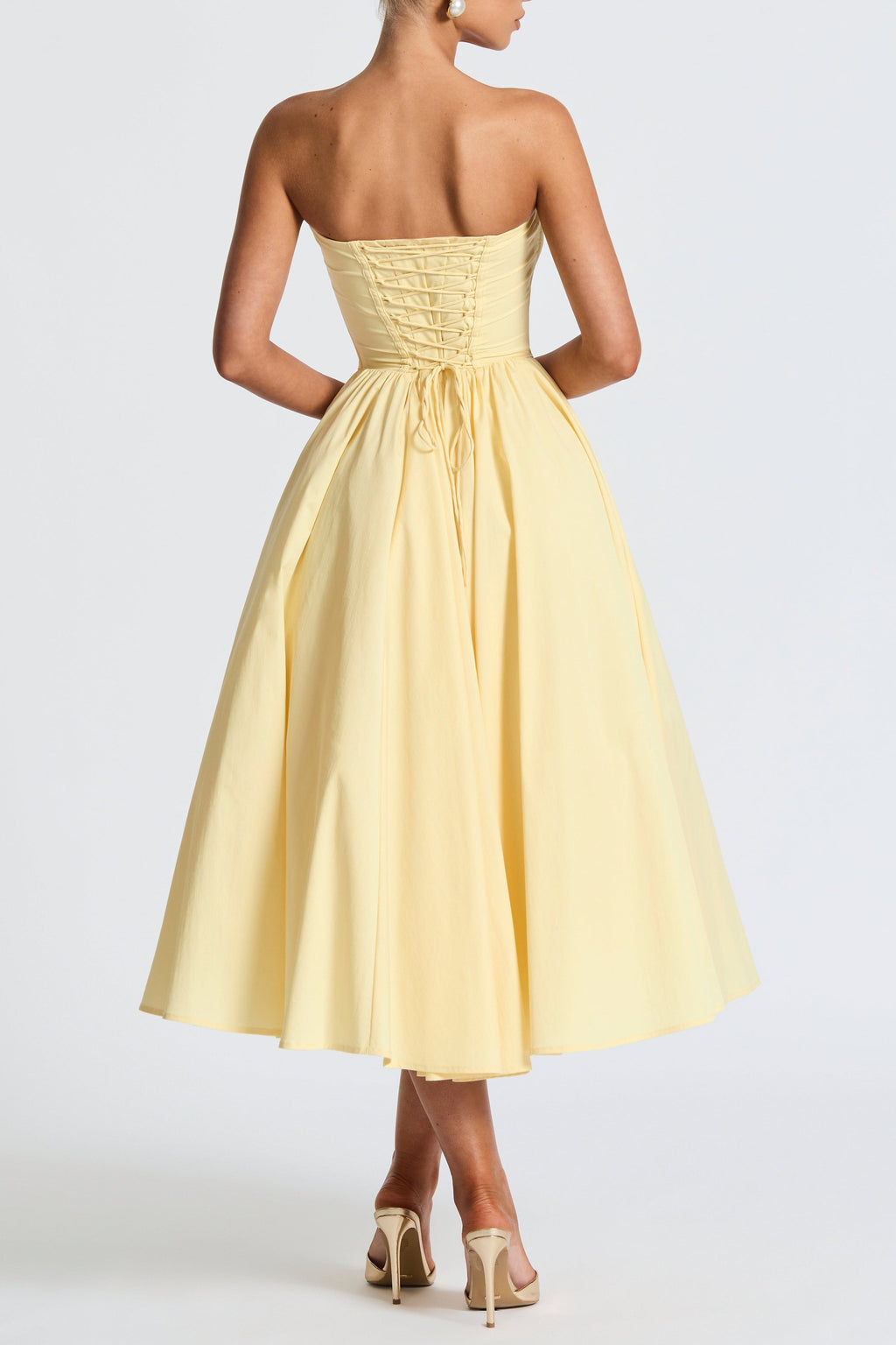 Prim Midi Dress - Lemon Avalabel