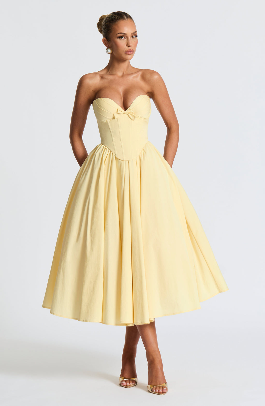 Prim Midi Dress - Lemon Avalabel