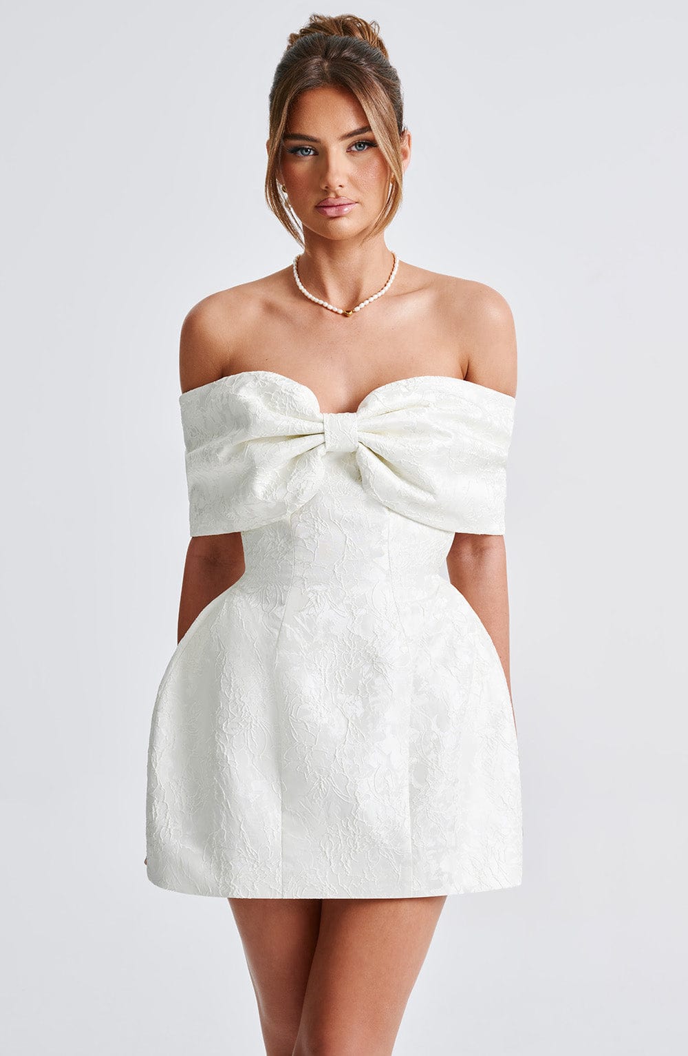 Raquel Mini Dress - Ivory Avalabel