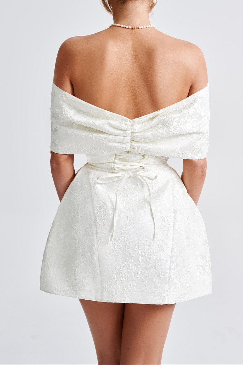 Raquel Mini Dress - Ivory Avalabel