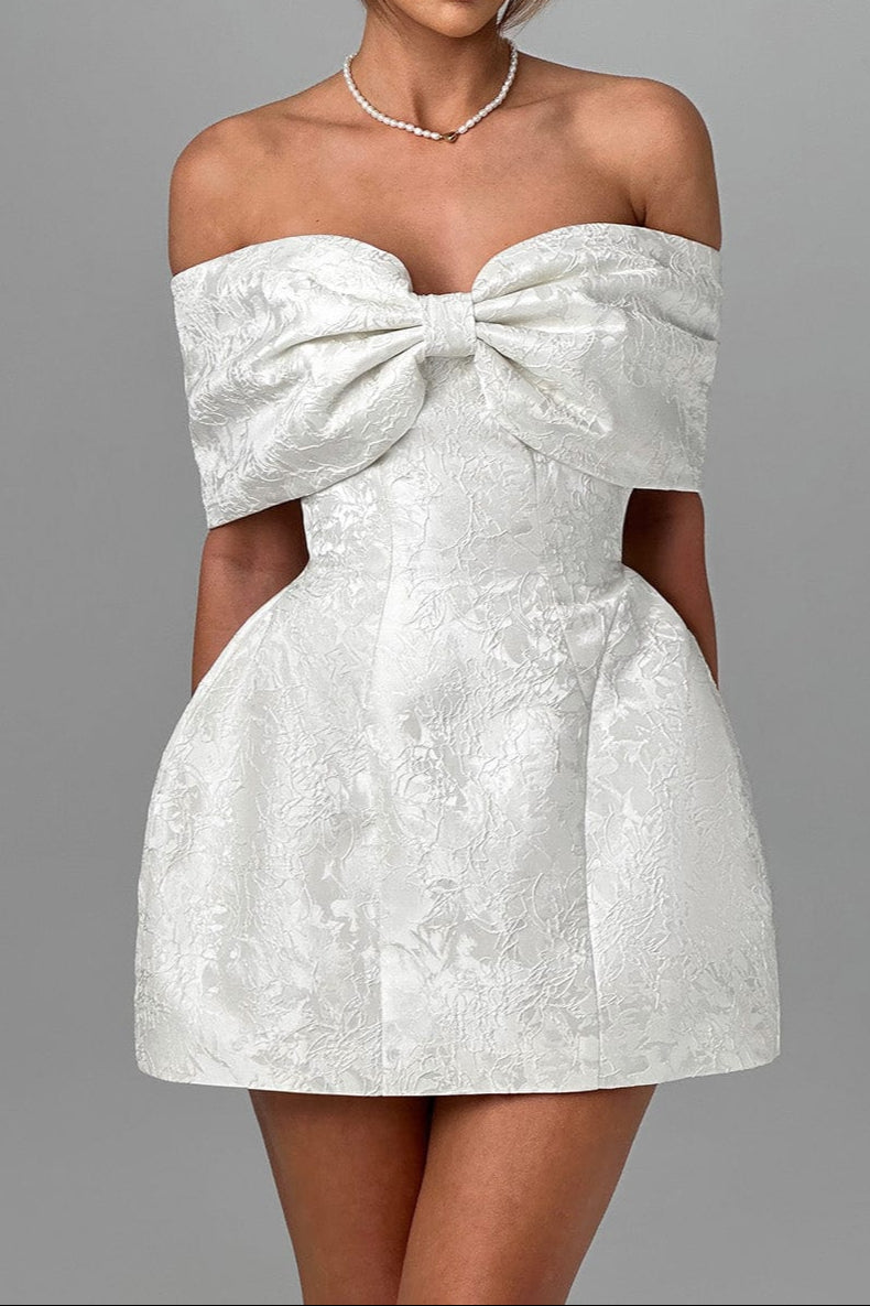 Raquel Mini Dress - Ivory Avalabel