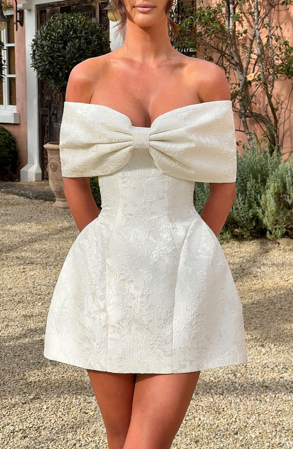 Raquel Mini Dress - Ivory Avalabel