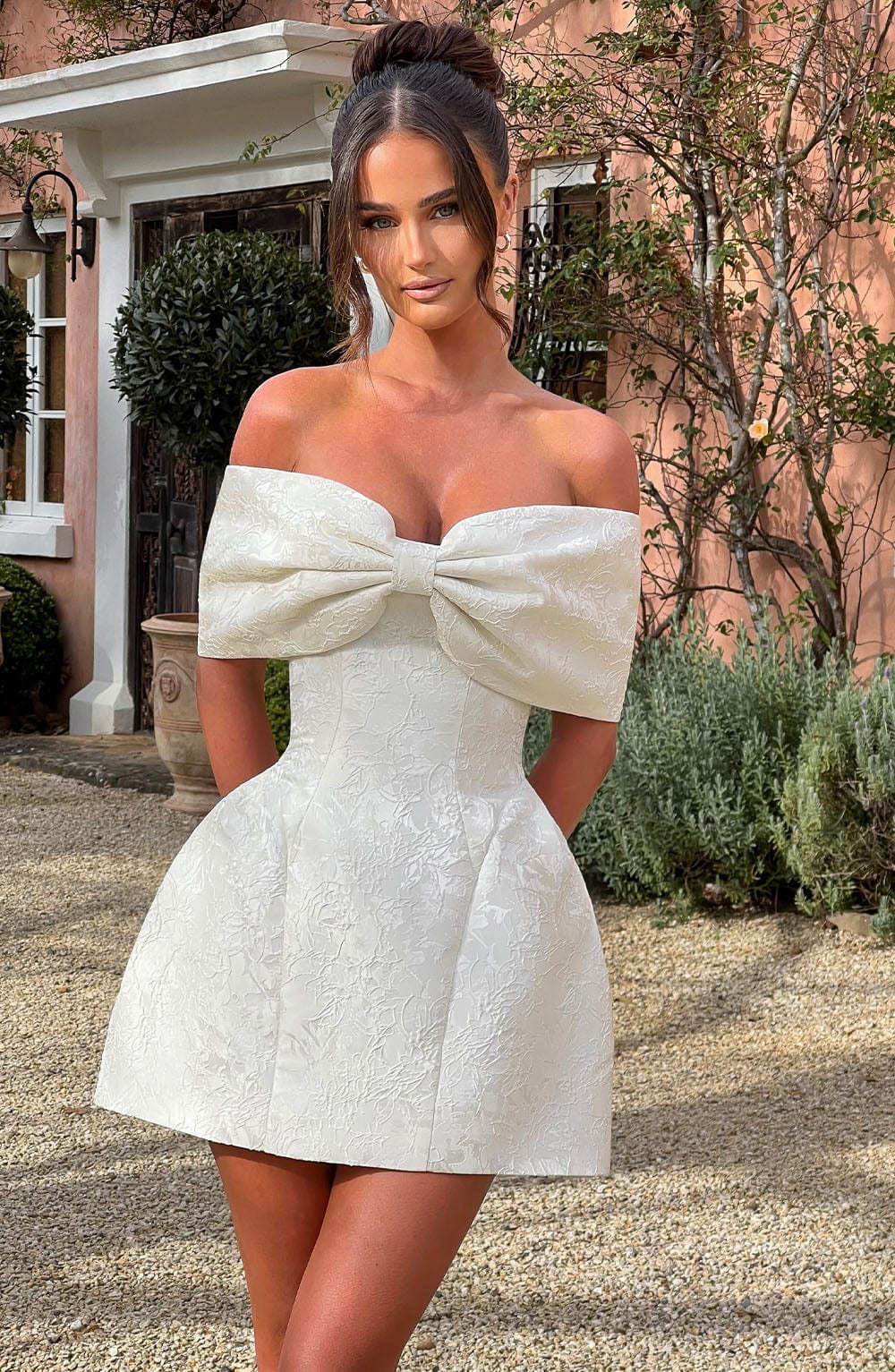 Raquel Mini Dress - Ivory Avalabel