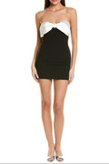SATIN BOW BODYCON MINI DRESS Avalabel