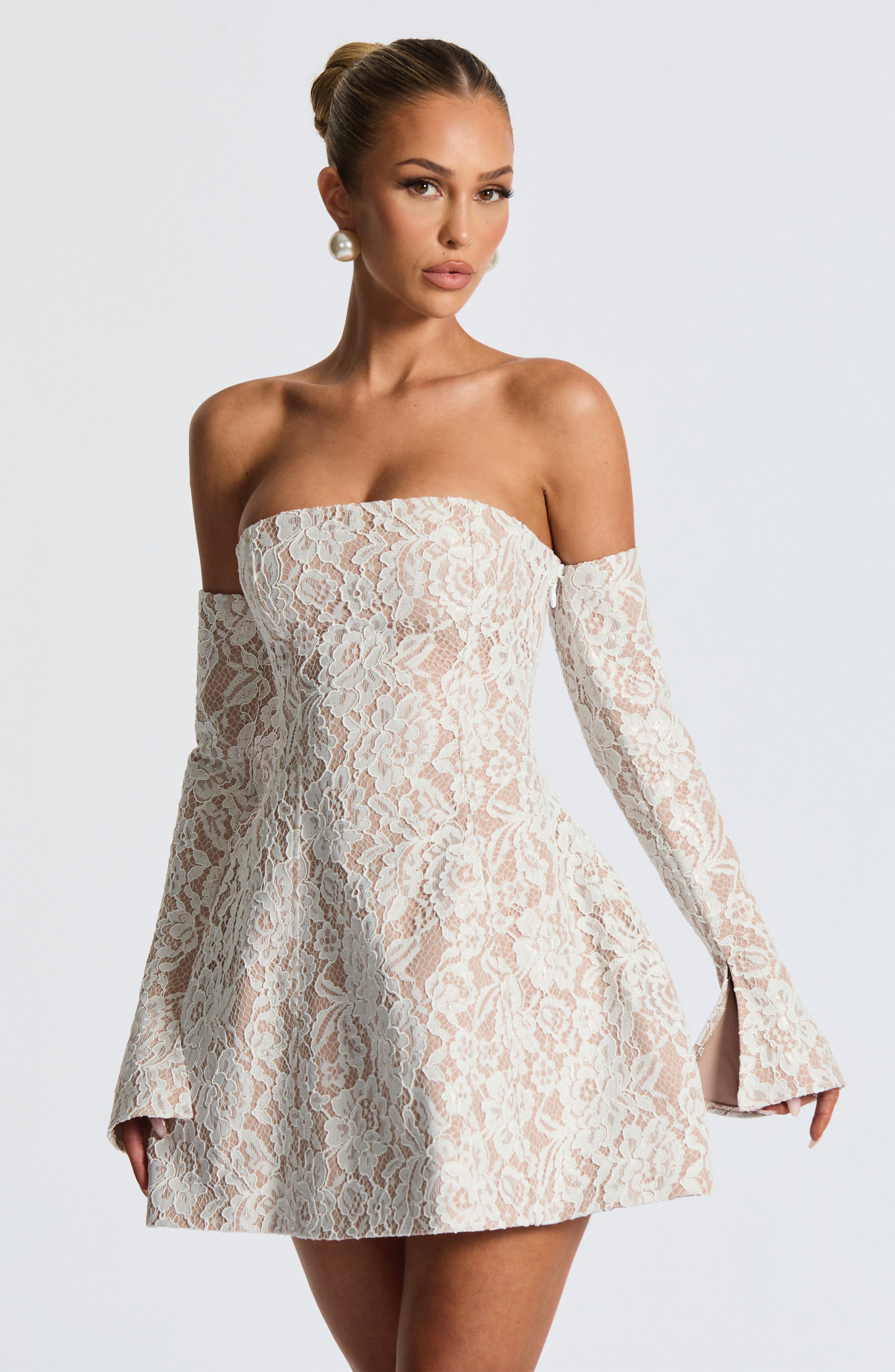 Salone Mini Dress - Ivory Avalabel