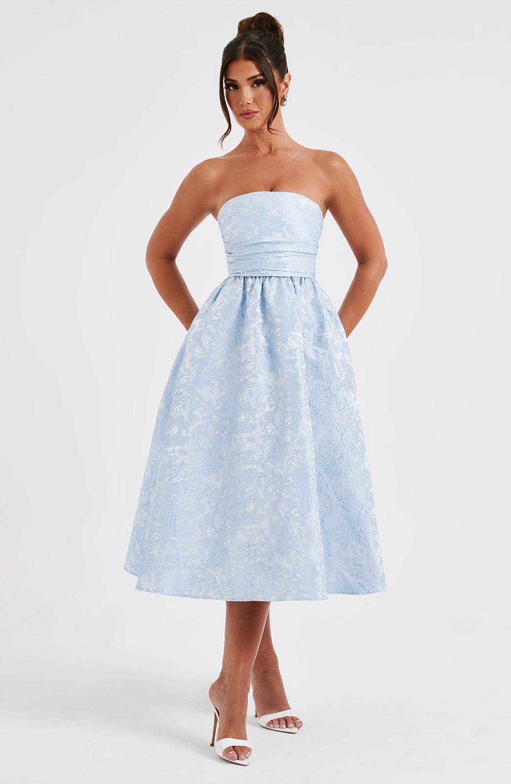 Saoirse Midi Dress - Blue Avalabel