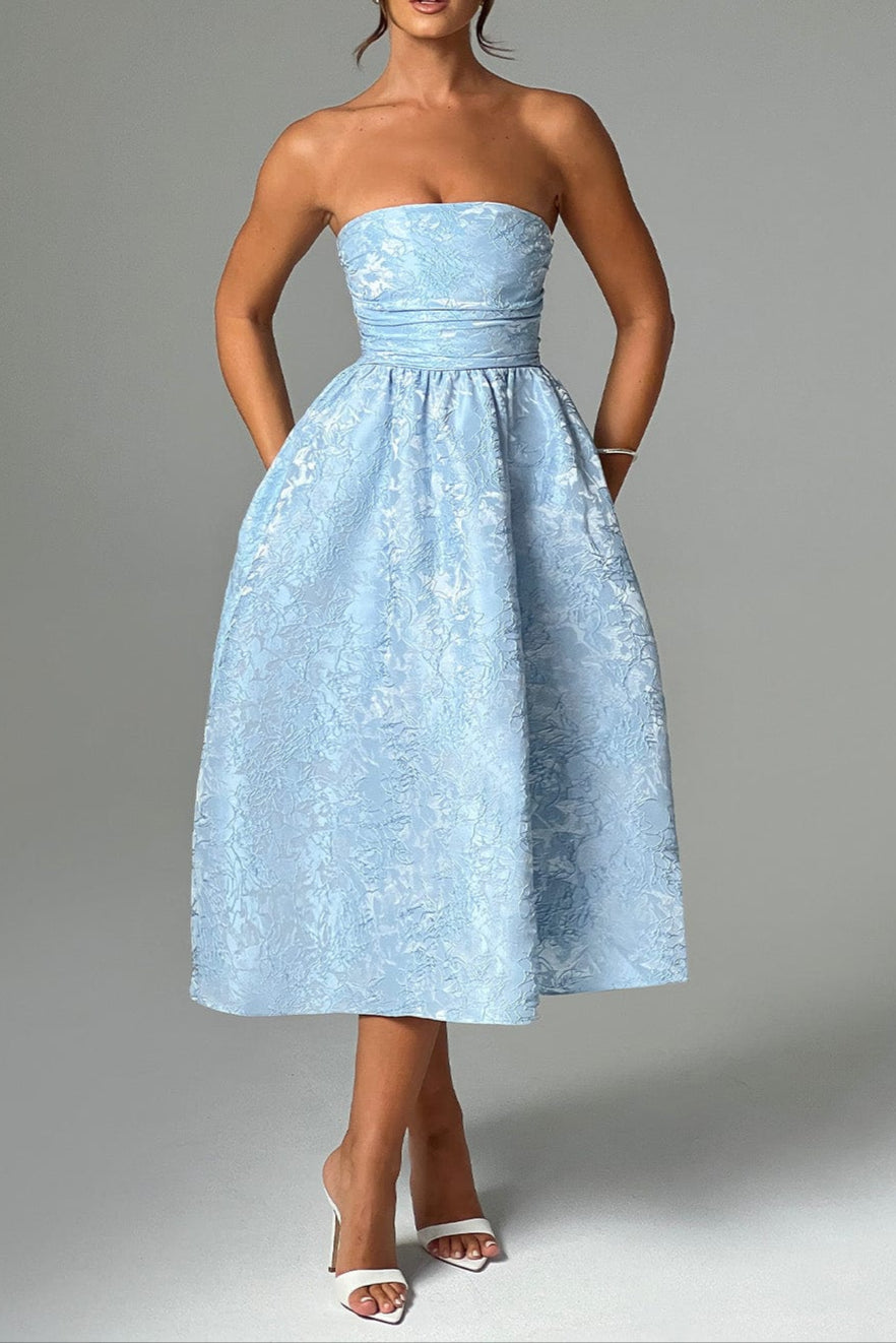 Saoirse Midi Dress - Blue Avalabel