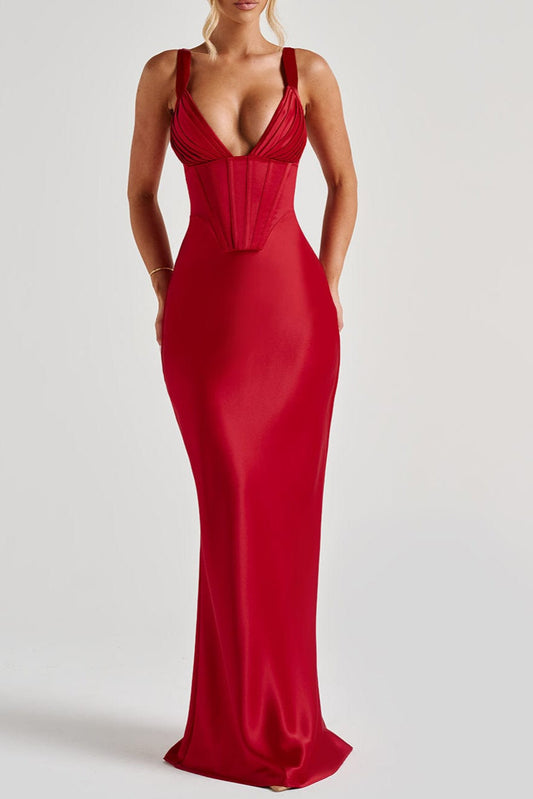 Shae Maxi Dress - Red