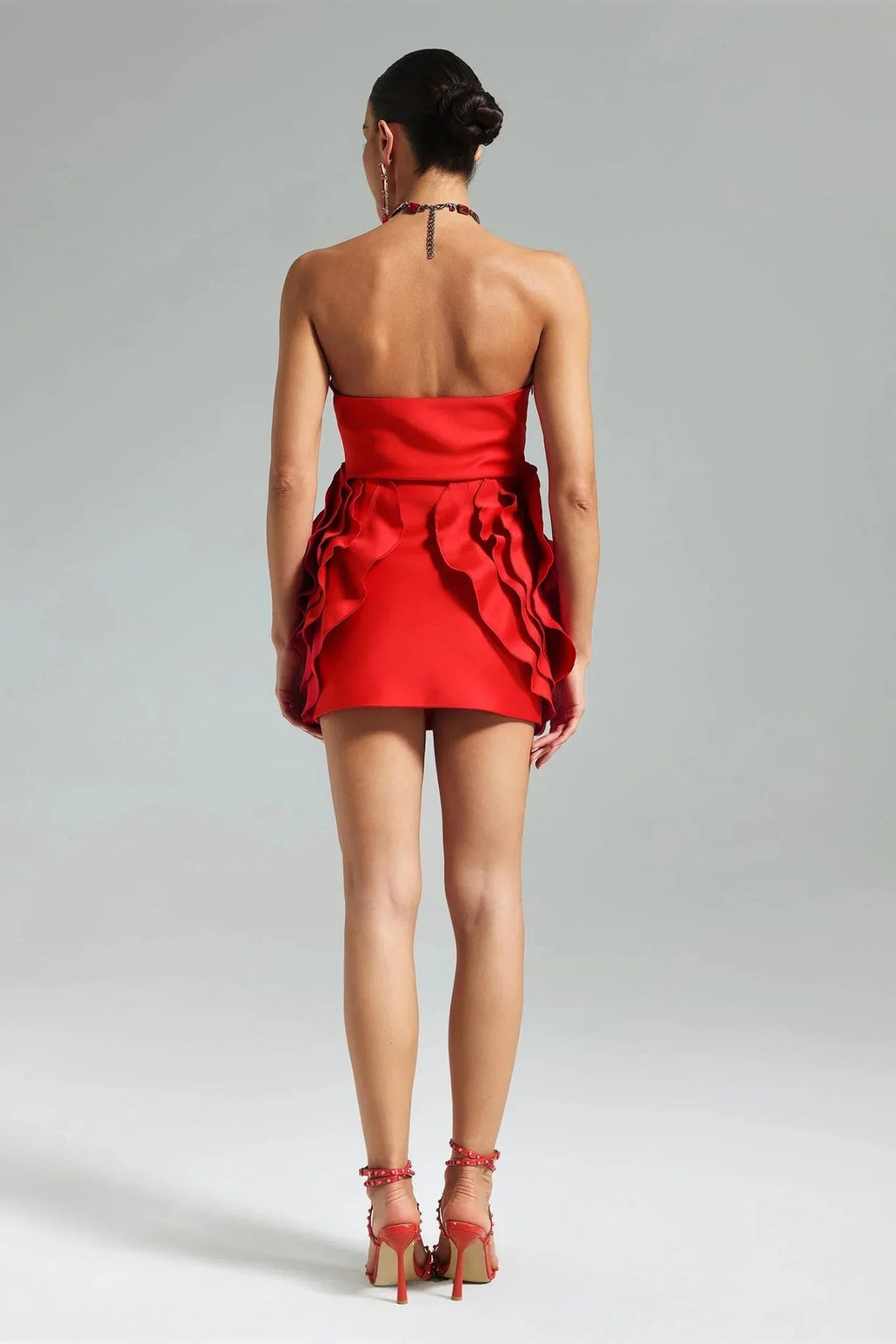 Shaha Floral Strapless Mini Dress Avalabel