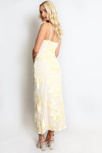 Floral Lace Lined Cami Midi Dress Soraya