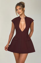 Suri Mini Dress - Brown Avalabel