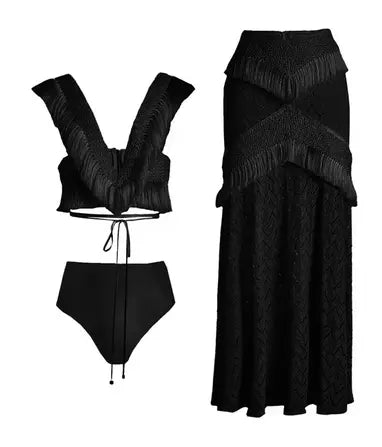 Tara |  Fringe Beach Dress Set Avalabel