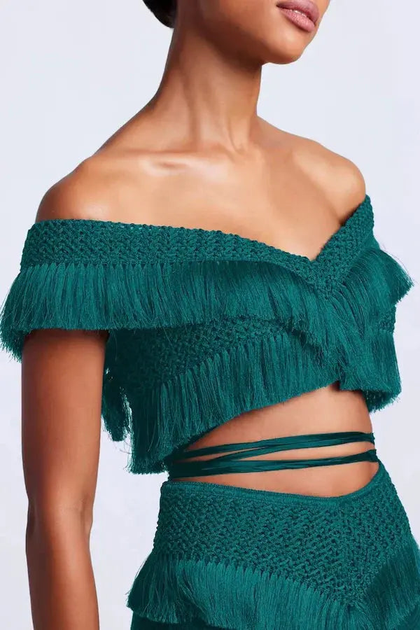 Tara |  Fringe Beach Dress Set Avalabel