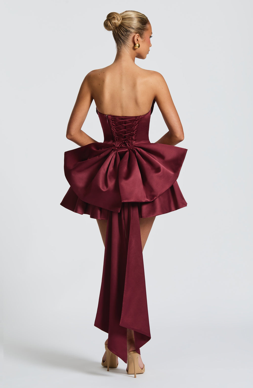 Trinity Mini Dress - Cherry Lacquer Avalabel