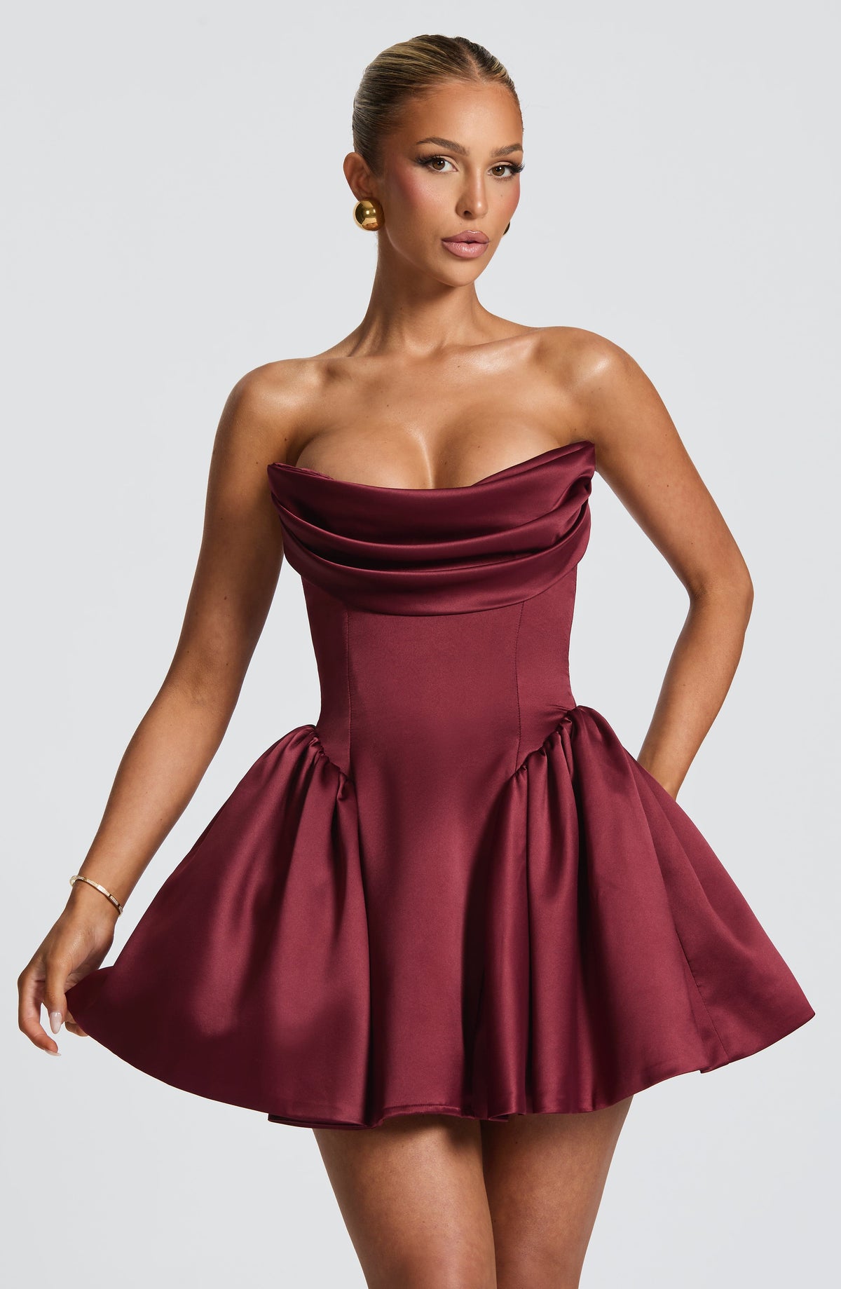 Trinity Mini Dress - Cherry Lacquer Avalabel