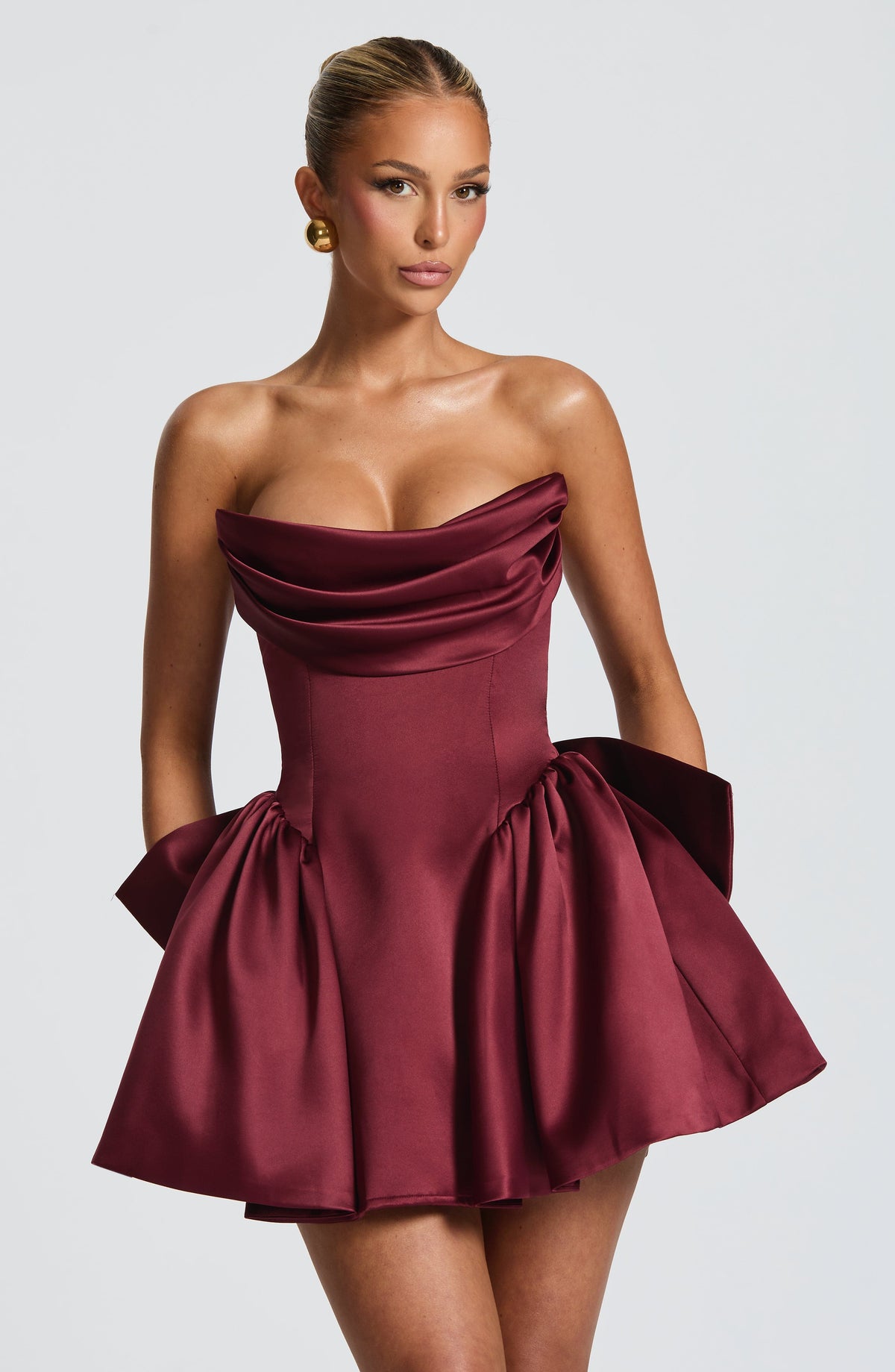 Trinity Mini Dress - Cherry Lacquer Avalabel