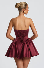 Trinity Mini Dress - Cherry Lacquer Avalabel