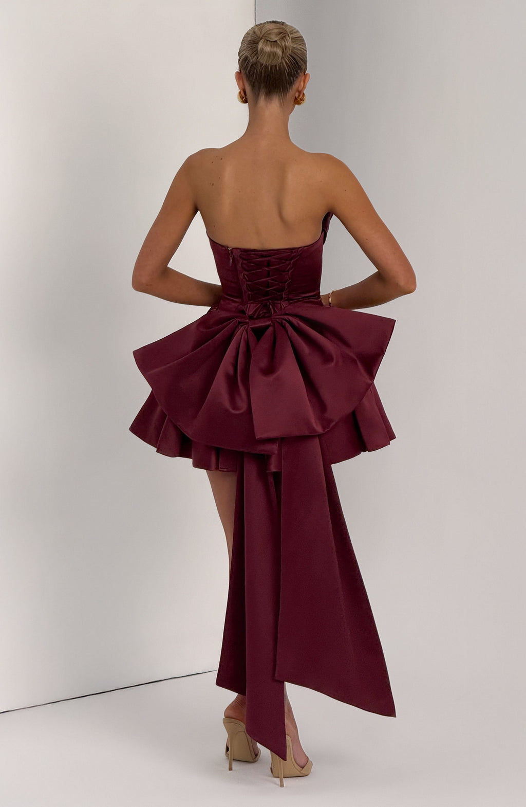 Trinity Mini Dress - Cherry Lacquer Avalabel