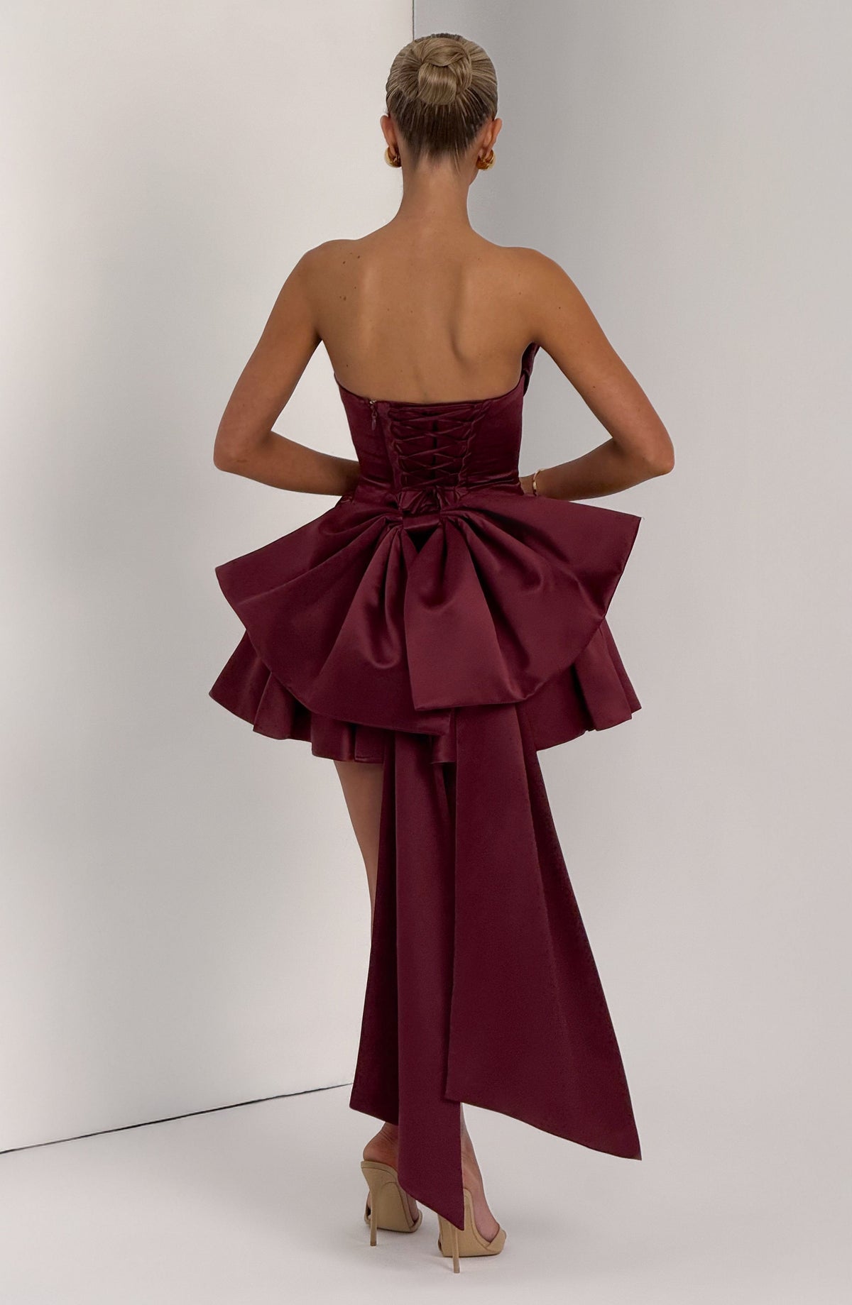 Trinity Mini Dress - Cherry Lacquer Avalabel