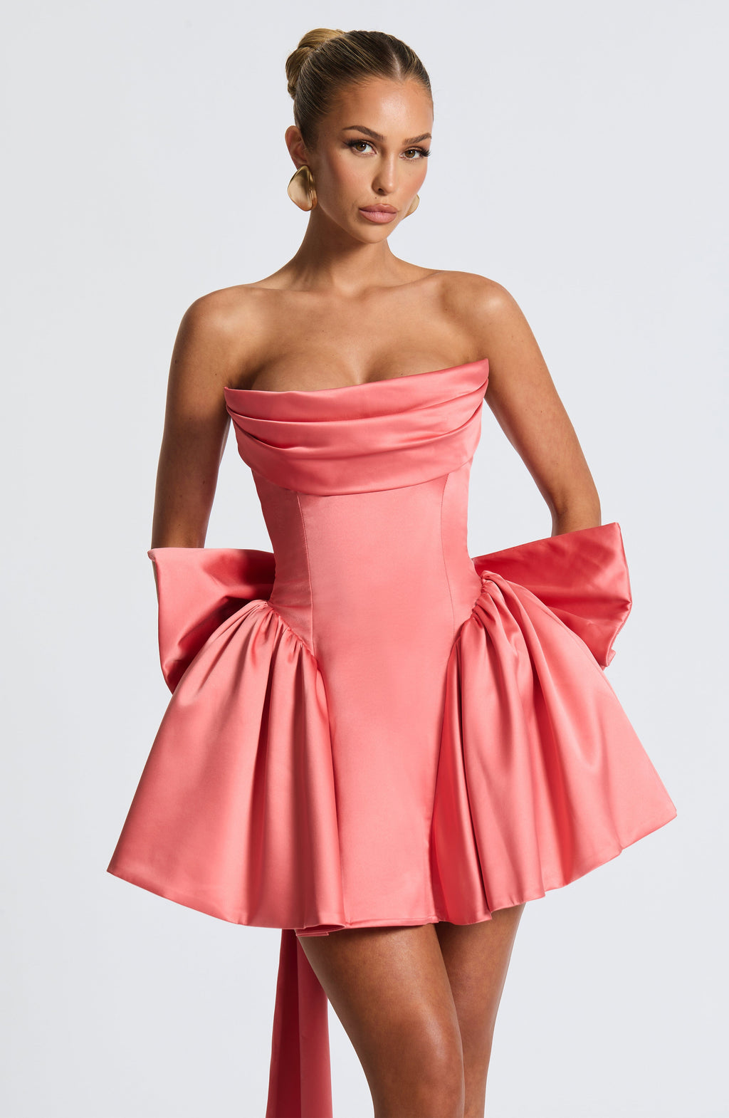 Trinity Mini Dress - Coral Pink Avalabel