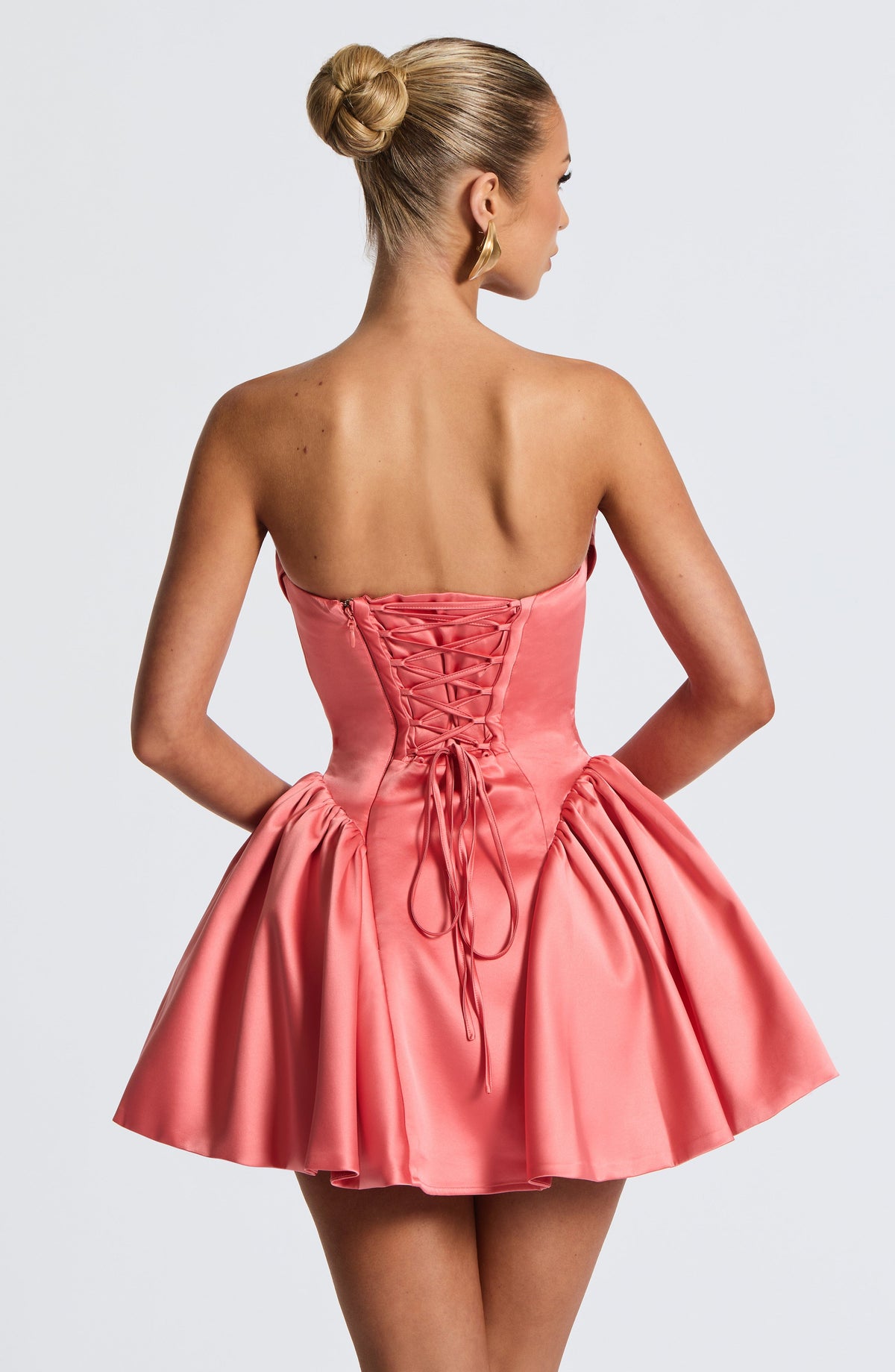 Trinity Mini Dress - Coral Pink Avalabel