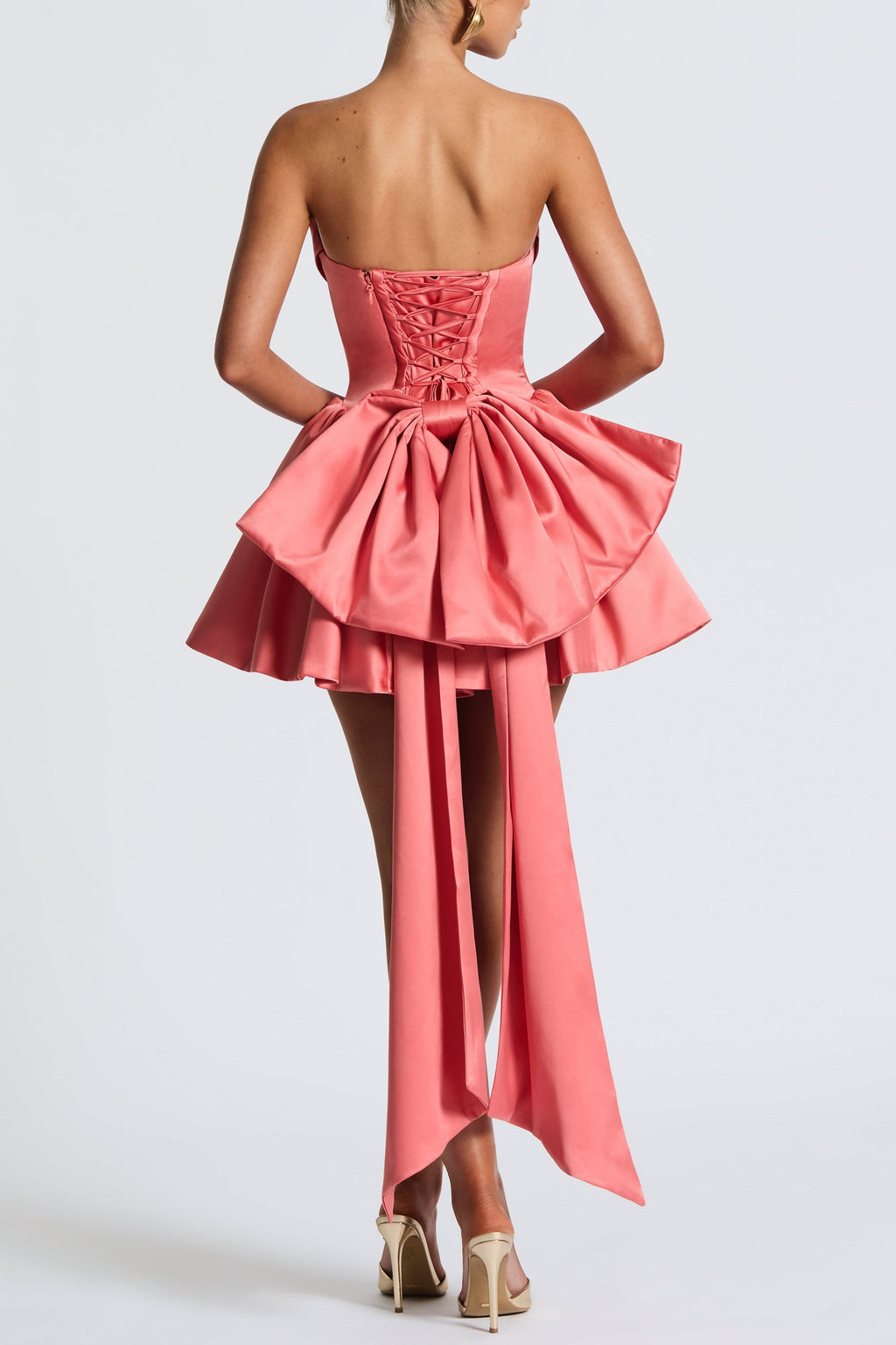 Trinity Mini Dress - Coral Pink Avalabel