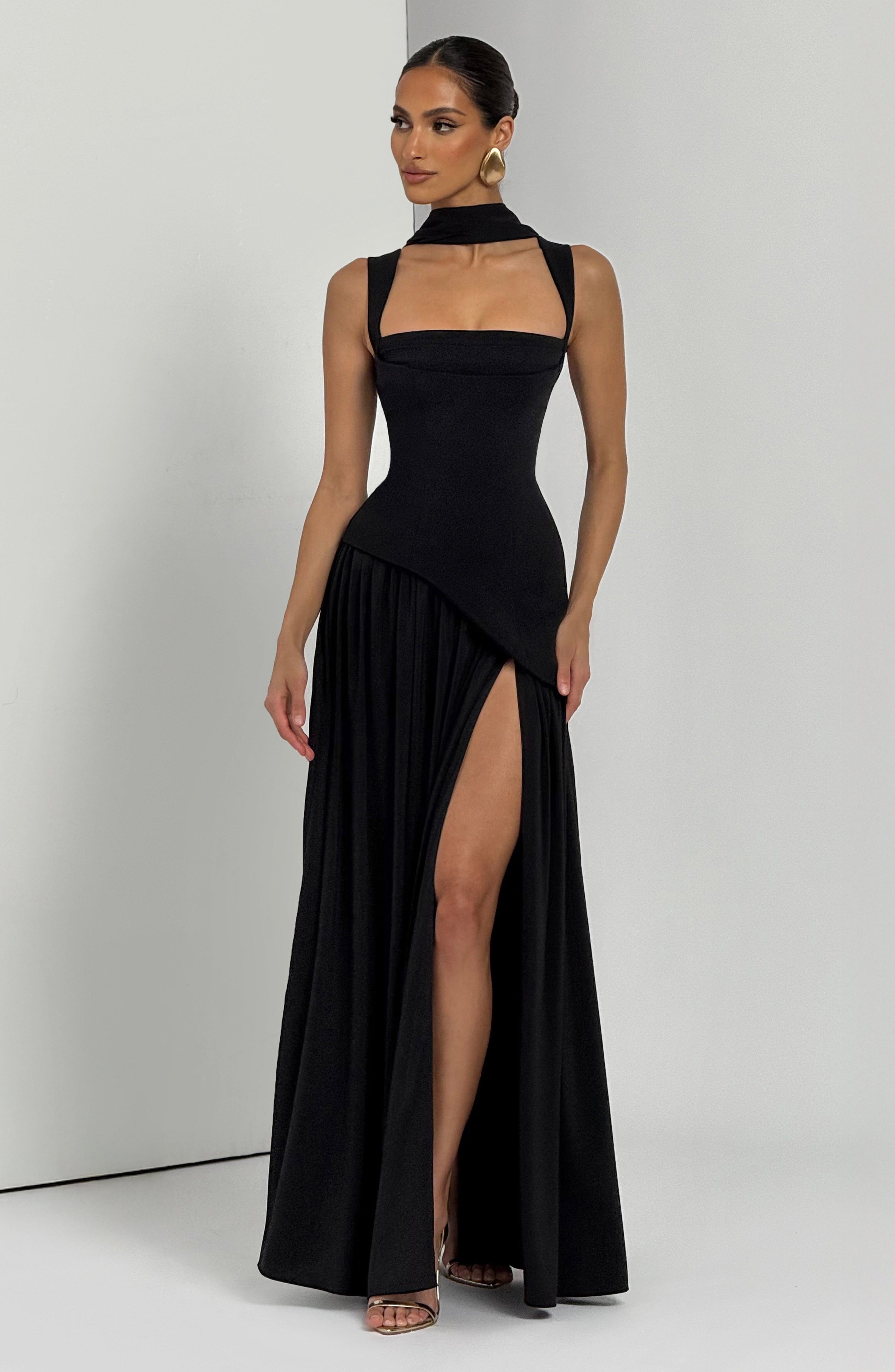 Tullulah Maxi Dress - Black Avalabel