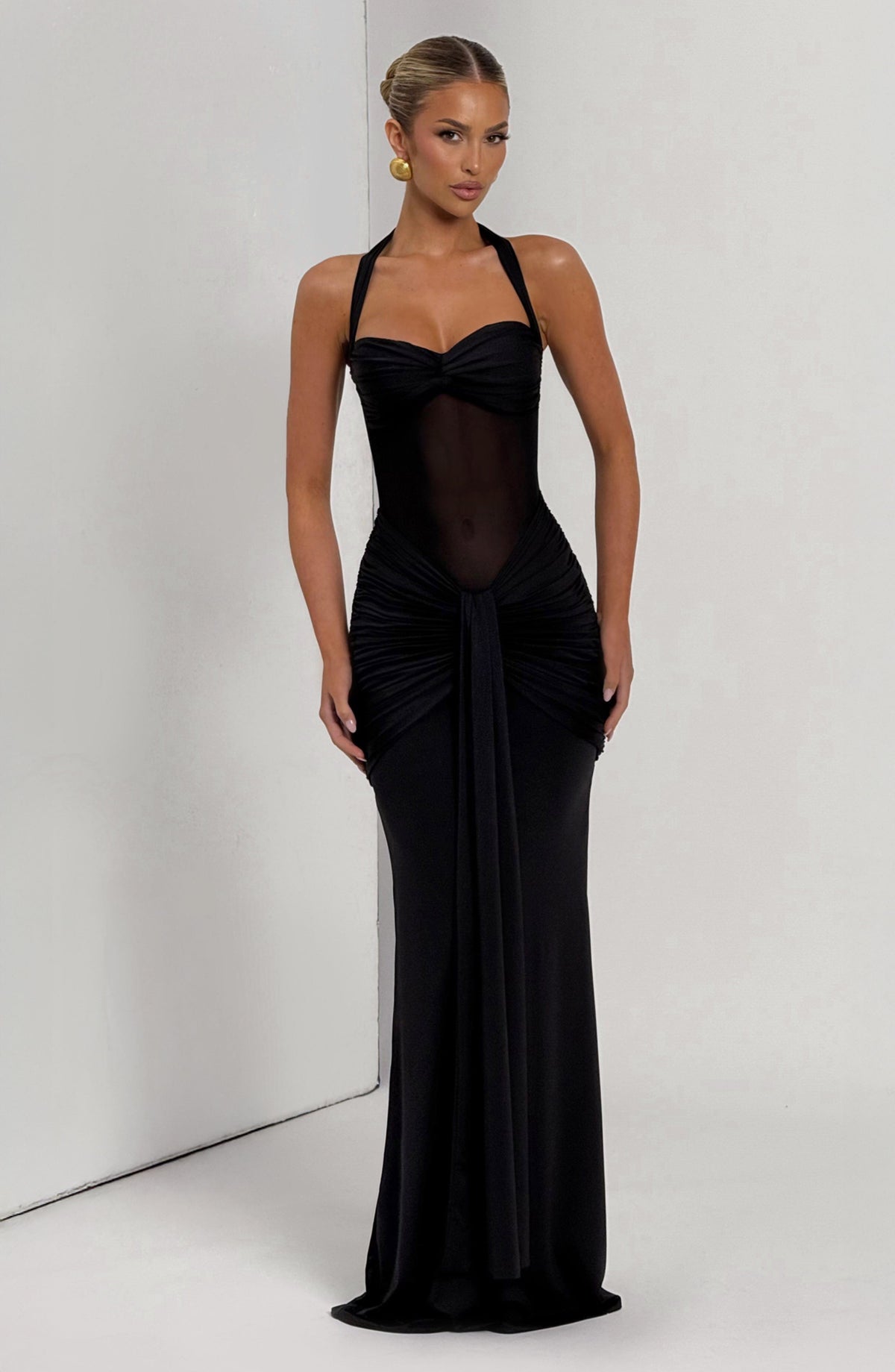 Vixen Maxi Dress - Black Avalabel