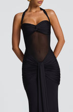Vixen Maxi Dress - Black Avalabel