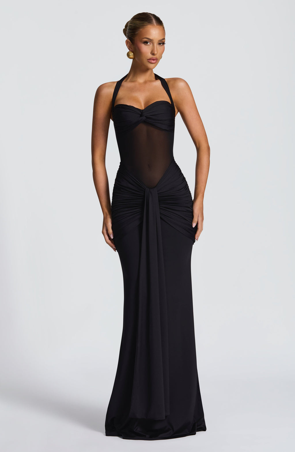 Vixen Maxi Dress - Black Avalabel