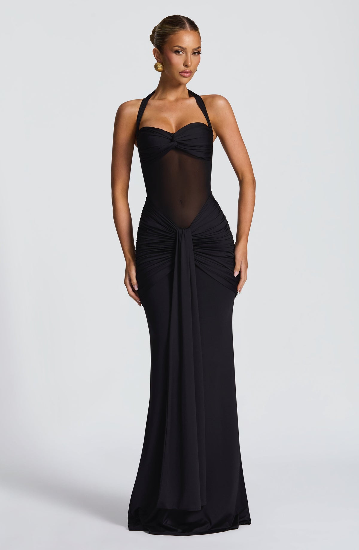 Vixen Maxi Dress - Black Avalabel